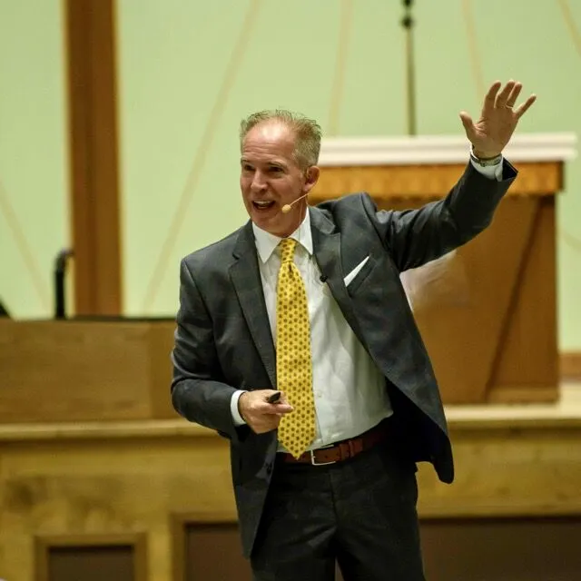 David Lee Jensen speaking at a live workshop